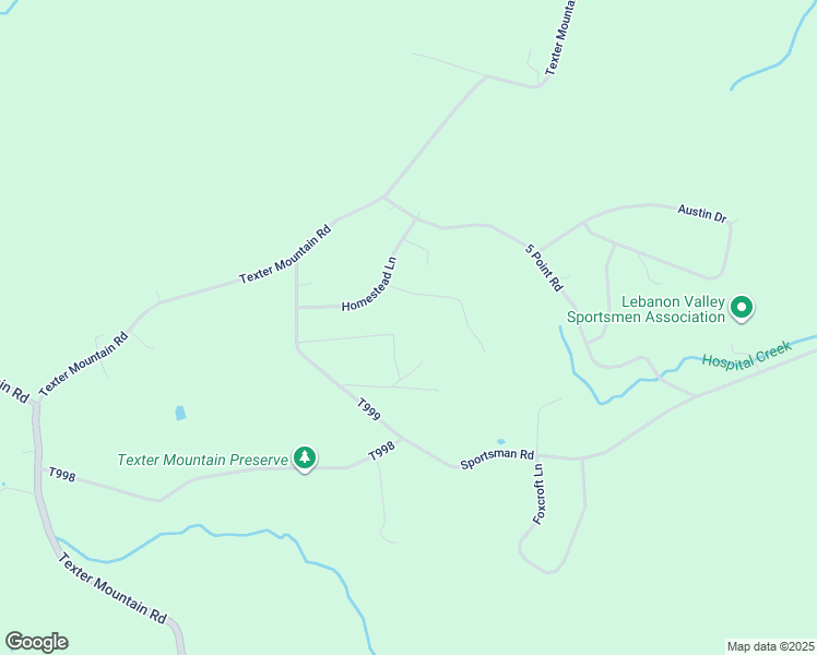 map of restaurants, bars, coffee shops, grocery stores, and more near 1163 Sportsman Road in Robesonia