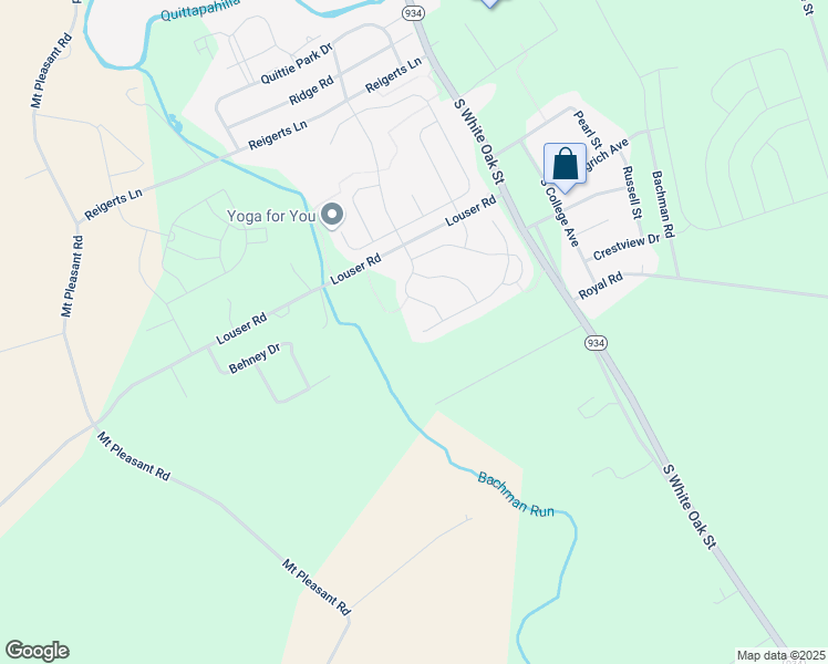 map of restaurants, bars, coffee shops, grocery stores, and more near 46 Blue Jay Way in Lebanon