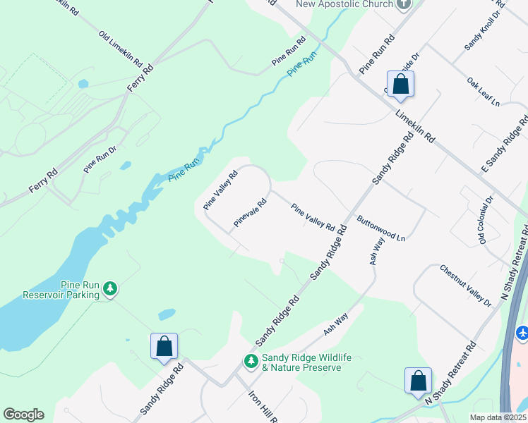 map of restaurants, bars, coffee shops, grocery stores, and more near 50 Pinevale Road in Doylestown