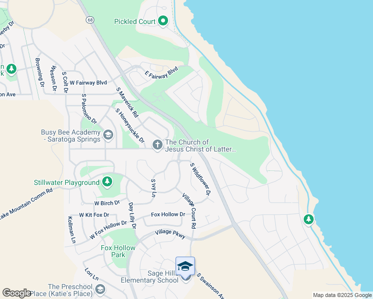 map of restaurants, bars, coffee shops, grocery stores, and more near 17 West Stillwater Drive in Saratoga Springs