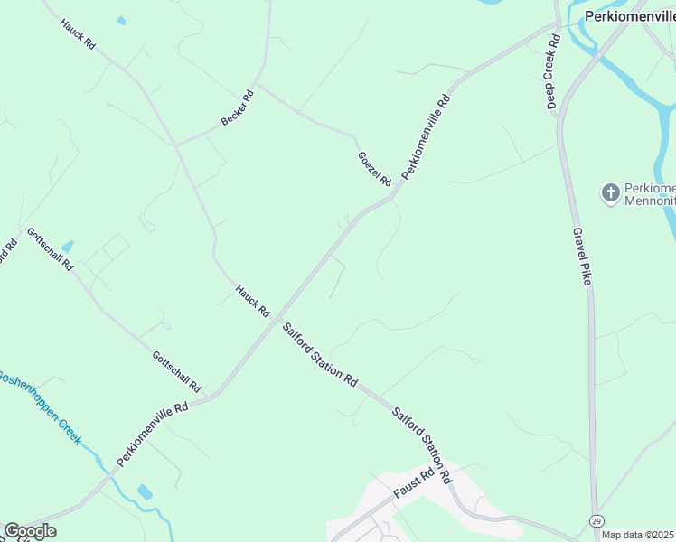 map of restaurants, bars, coffee shops, grocery stores, and more near 1430 Perkiomenville Road in Perkiomenville