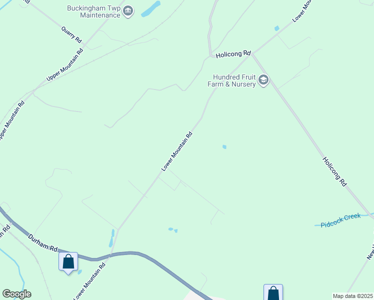 map of restaurants, bars, coffee shops, grocery stores, and more near 4855 Lower Mountain Road in New Hope