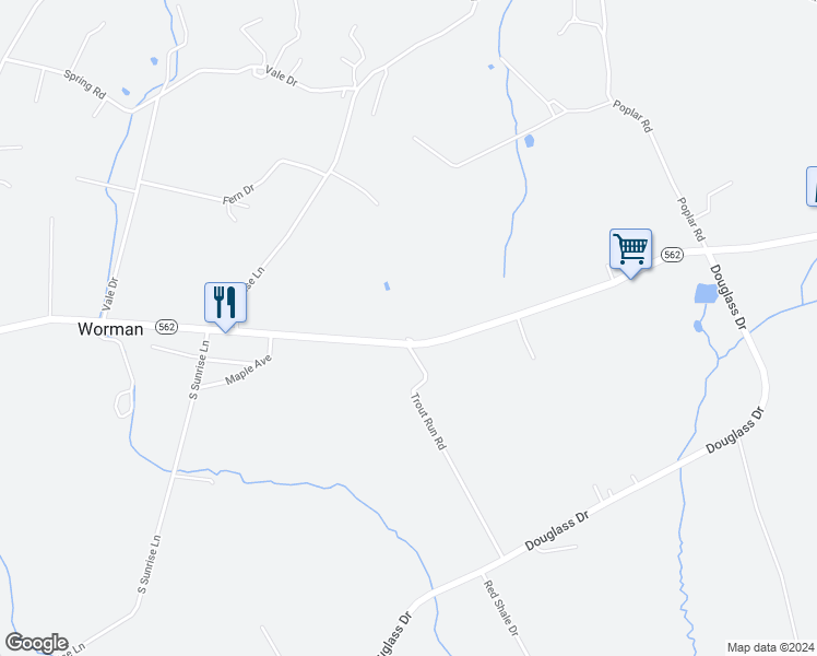 map of restaurants, bars, coffee shops, grocery stores, and more near 1233 Reading Avenue in Boyertown