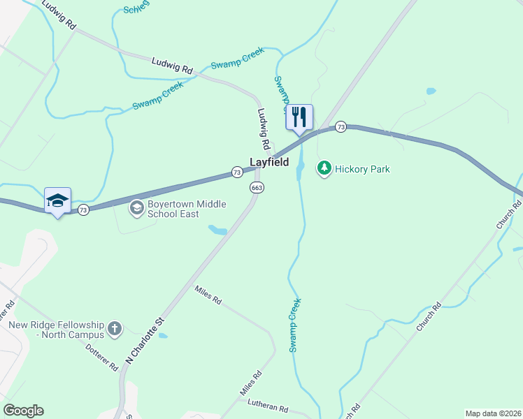 map of restaurants, bars, coffee shops, grocery stores, and more near 2079 Big Road in Gilbertsville