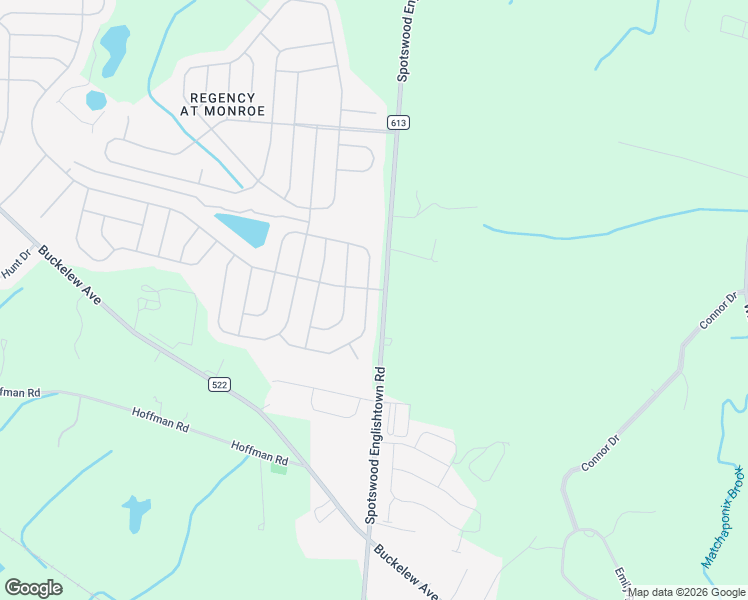 map of restaurants, bars, coffee shops, grocery stores, and more near 51 Kings Mill Road in Monroe Township