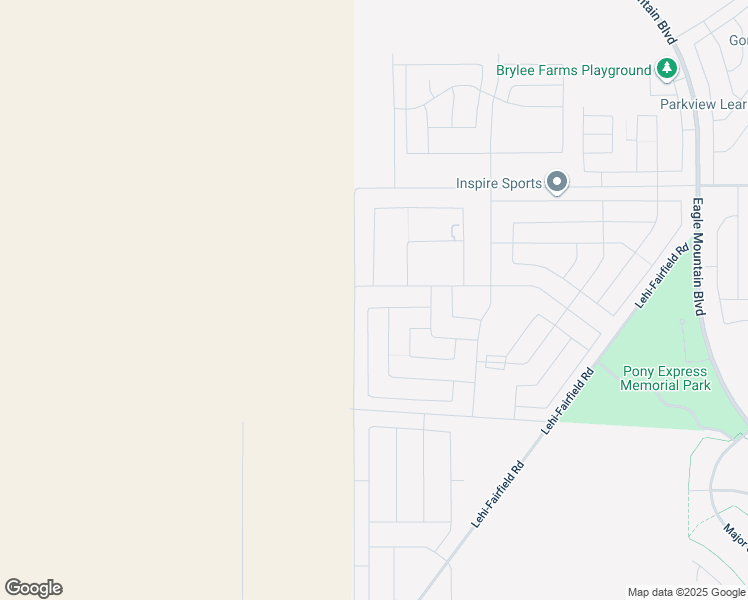 map of restaurants, bars, coffee shops, grocery stores, and more near North Mount Waas Drive in Eagle Mountain