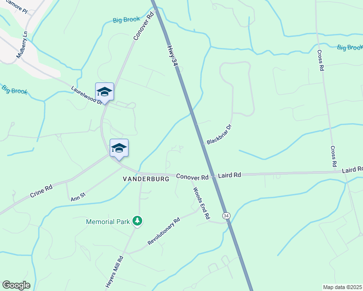 map of restaurants, bars, coffee shops, grocery stores, and more near 19 Fulling Mill Lane in Monmouth County