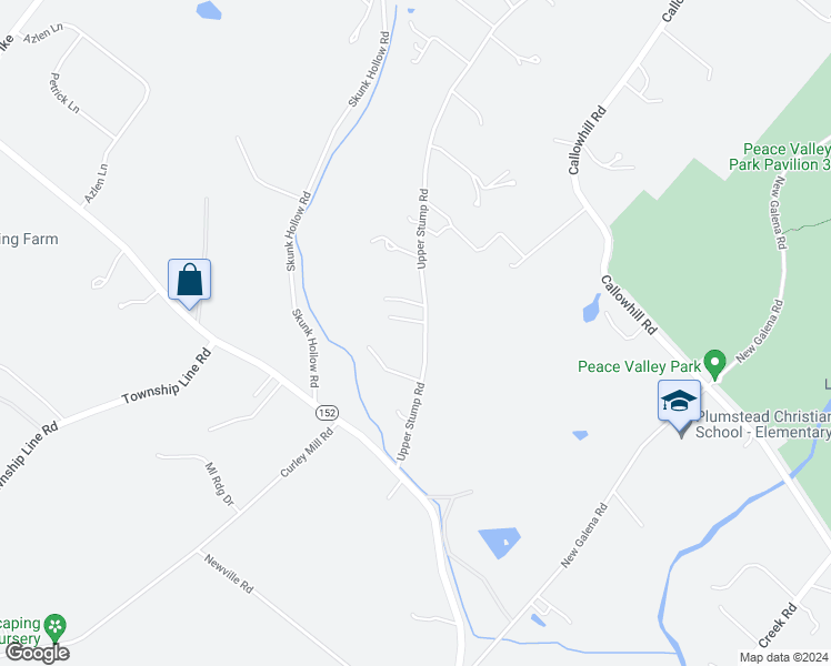 map of restaurants, bars, coffee shops, grocery stores, and more near 216 Upper Stump Road in Chalfont