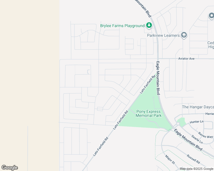 map of restaurants, bars, coffee shops, grocery stores, and more near 373 East Gilbert Peak Way in Cedar Valley