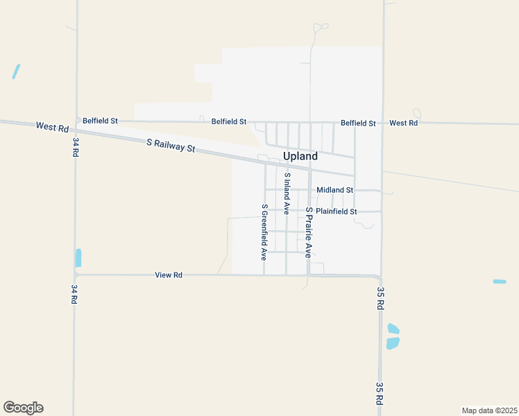 map of restaurants, bars, coffee shops, grocery stores, and more near 273 South Greenfield Avenue in Upland