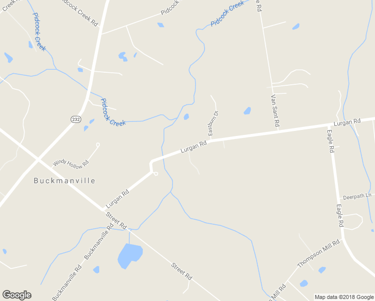 map of restaurants, bars, coffee shops, grocery stores, and more near 290 Lurgan Road in New Hope