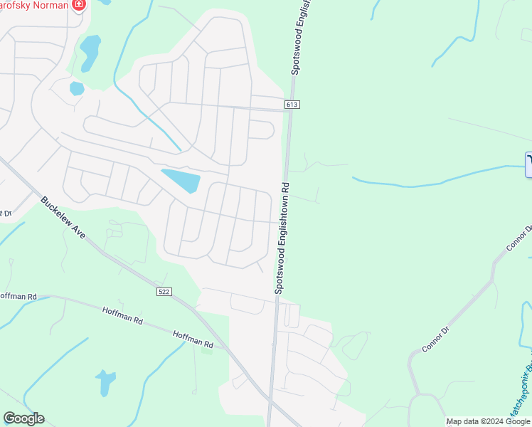 map of restaurants, bars, coffee shops, grocery stores, and more near 51 Kings Mill Road in Monroe Township