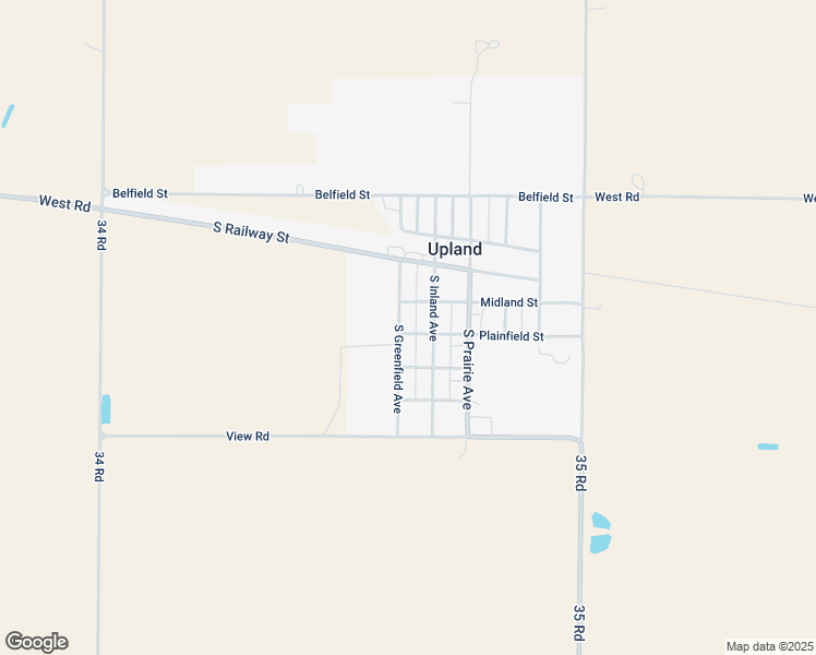 map of restaurants, bars, coffee shops, grocery stores, and more near 273 South Greenfield Avenue in Upland