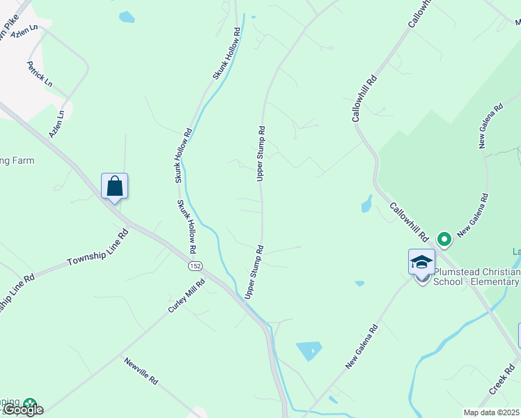 map of restaurants, bars, coffee shops, grocery stores, and more near 228 Upper Stump Road in Chalfont