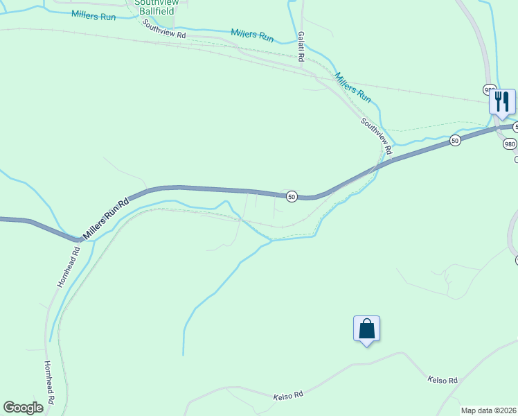 map of restaurants, bars, coffee shops, grocery stores, and more near 11 Rockmore Road in McDonald