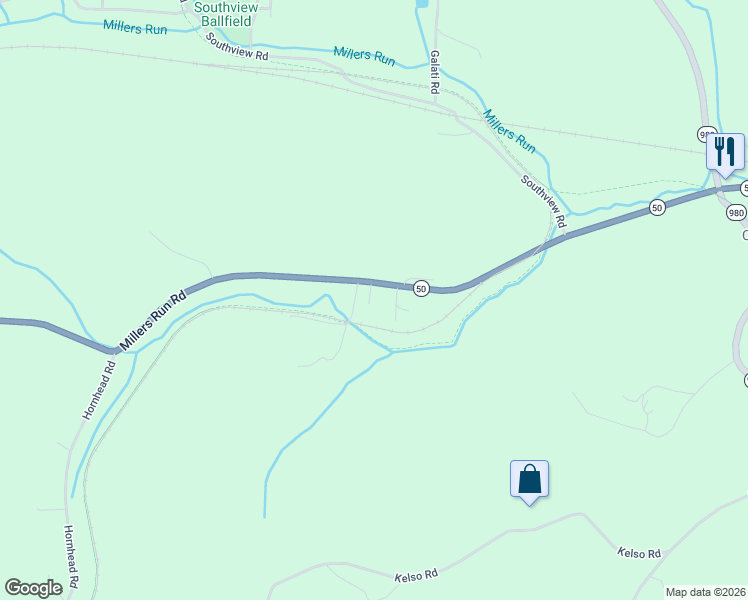 map of restaurants, bars, coffee shops, grocery stores, and more near 11 Rockmore Road in McDonald
