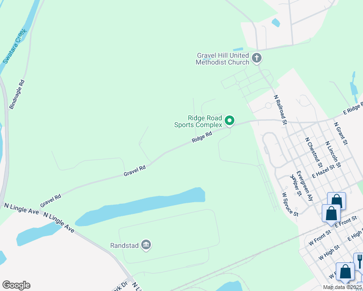 map of restaurants, bars, coffee shops, grocery stores, and more near 571 Ridge Road in Palmyra