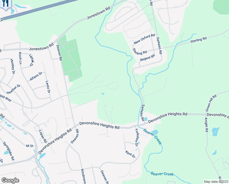 map of restaurants, bars, coffee shops, grocery stores, and more near 6527 Plowman Ridge in Harrisburg