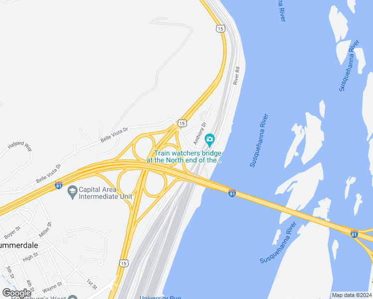 map of restaurants, bars, coffee shops, grocery stores, and more near 1 Belle Vista Drive in Marysville