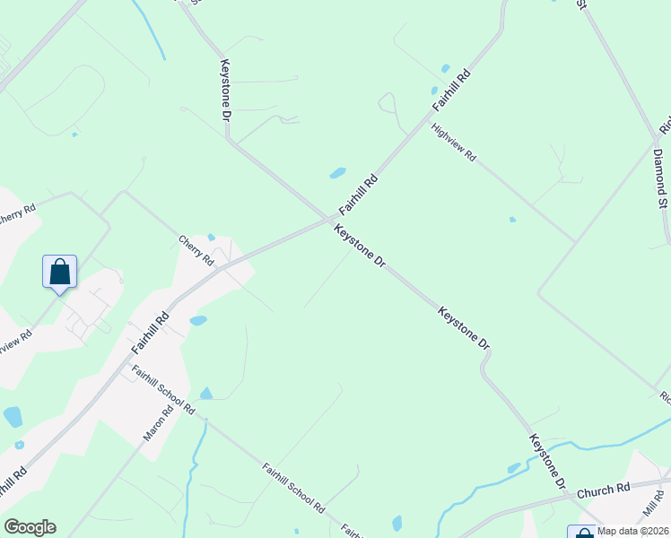 map of restaurants, bars, coffee shops, grocery stores, and more near 1412 Keystone Drive in Hatfield