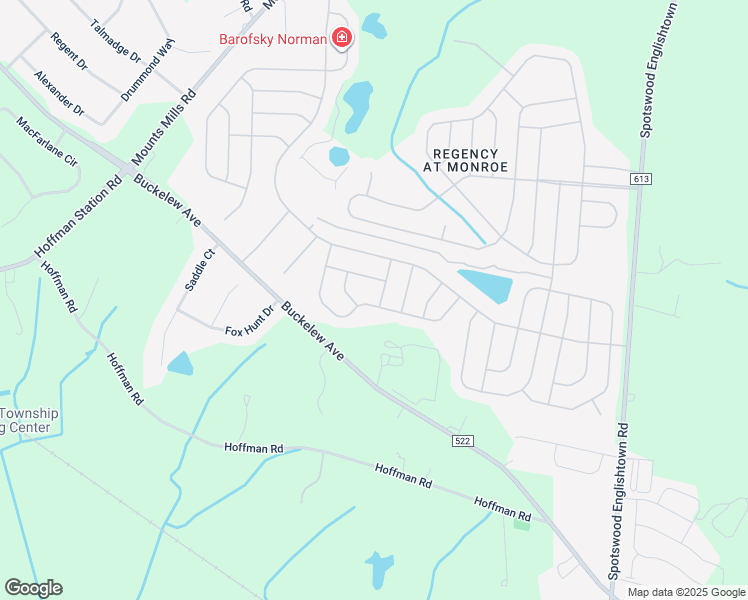 map of restaurants, bars, coffee shops, grocery stores, and more near 16 Doral Drive in Monroe Township