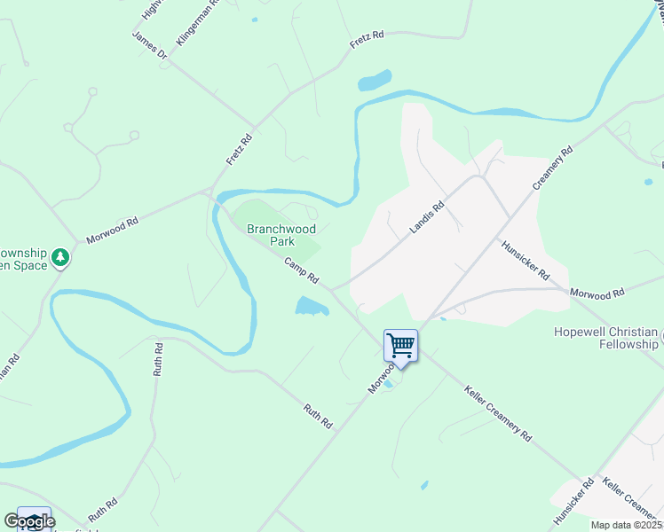 map of restaurants, bars, coffee shops, grocery stores, and more near 939 Camp Road in Telford