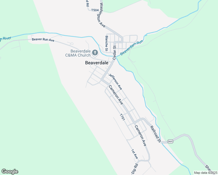 map of restaurants, bars, coffee shops, grocery stores, and more near 618 Cameron Avenue in Beaverdale