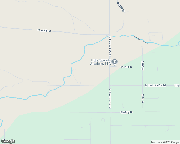 map of restaurants, bars, coffee shops, grocery stores, and more near 3199 West 1150 North in Roosevelt