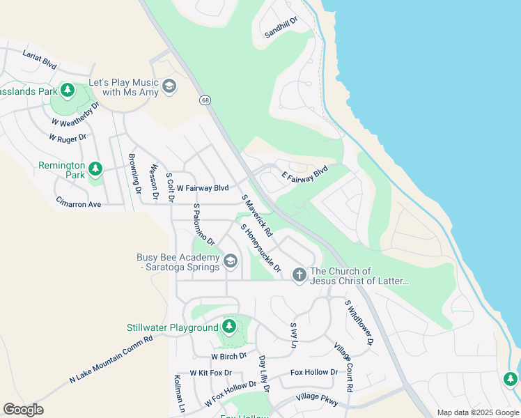 map of restaurants, bars, coffee shops, grocery stores, and more near 2392 South Maverick Road in Saratoga Springs