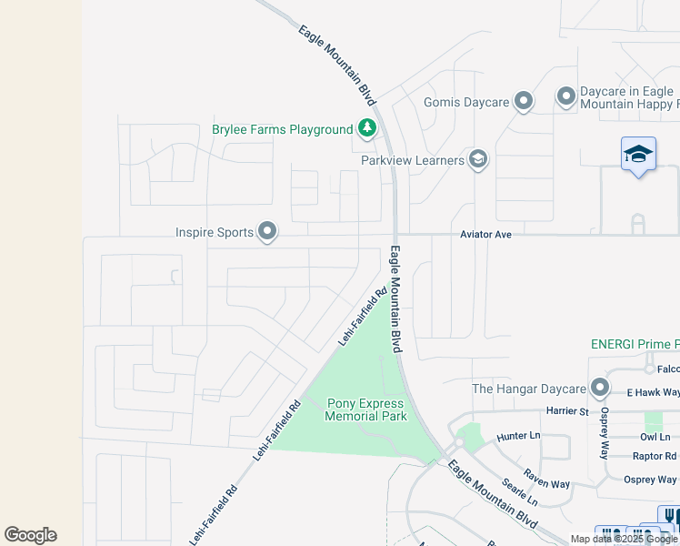 map of restaurants, bars, coffee shops, grocery stores, and more near 636 East Mount Dutton Way in Cedar Valley