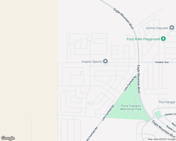 map of restaurants, bars, coffee shops, grocery stores, and more near 4891 North Brandon Park Drive in Eagle Mountain