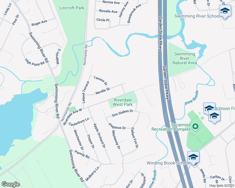 map of restaurants, bars, coffee shops, grocery stores, and more near 387 Riverdale Avenue West in Tinton Falls