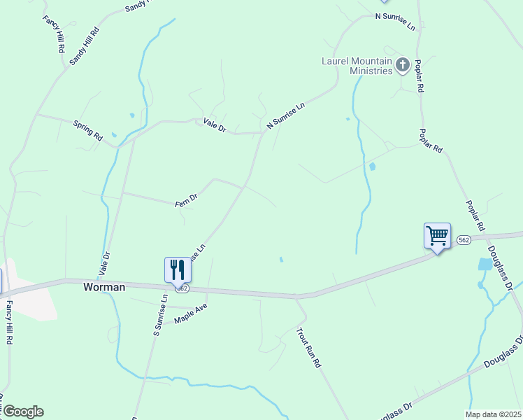 map of restaurants, bars, coffee shops, grocery stores, and more near 46 Borick Drive in Boyertown