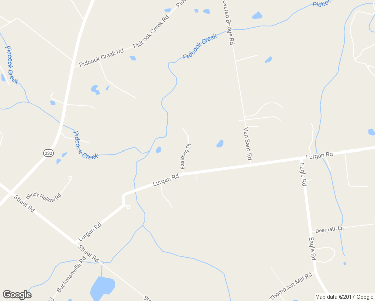 map of restaurants, bars, coffee shops, grocery stores, and more near Eastburn Drive in New Hope