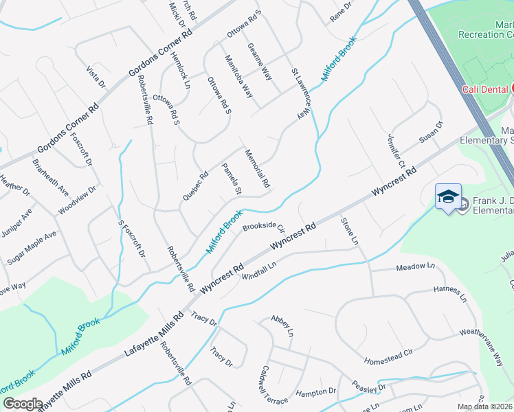 map of restaurants, bars, coffee shops, grocery stores, and more near 5 Canadian Woods Rd in Marlboro