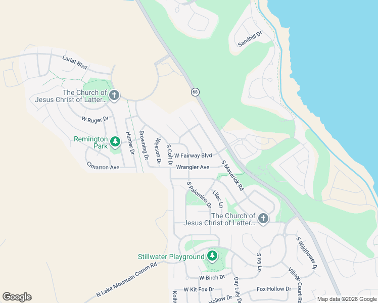 map of restaurants, bars, coffee shops, grocery stores, and more near 2394 South Palomino Drive in Saratoga Springs