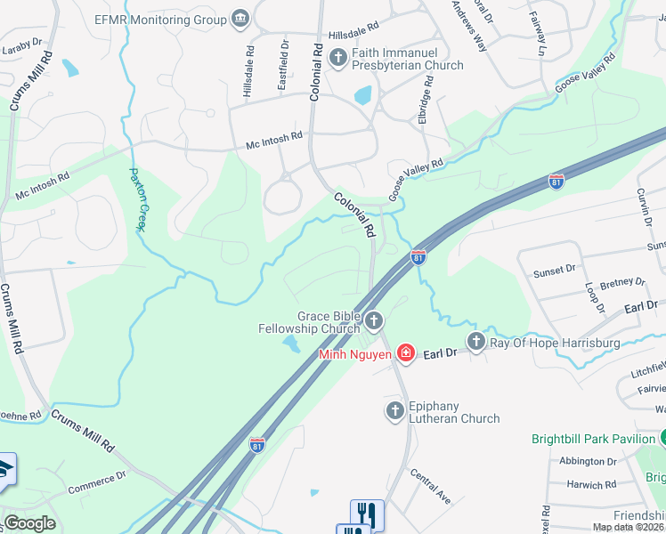 map of restaurants, bars, coffee shops, grocery stores, and more near 4480 Nantucket Rd in Harrisburg