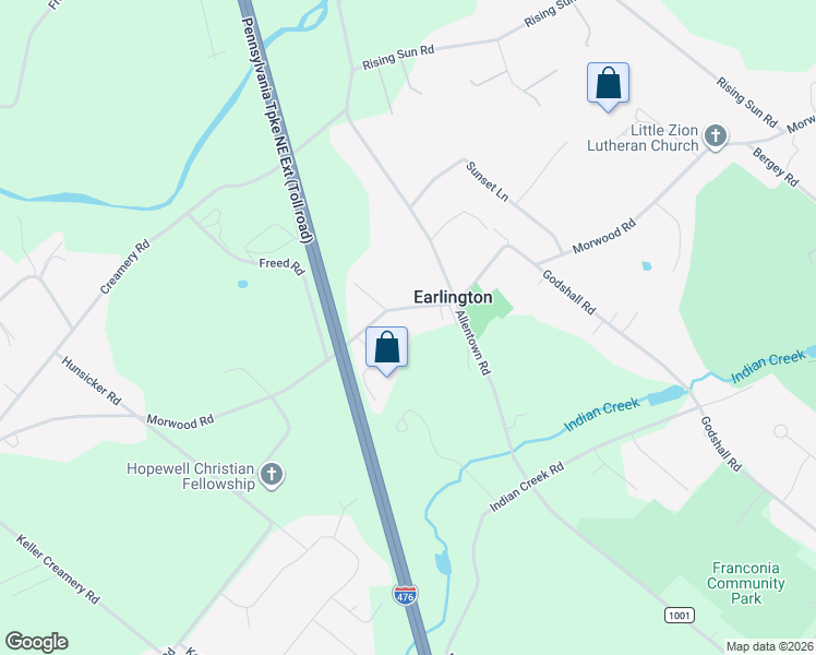 map of restaurants, bars, coffee shops, grocery stores, and more near in Earlington