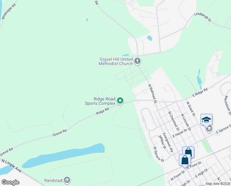 map of restaurants, bars, coffee shops, grocery stores, and more near 10 Highland Drive in Palmyra
