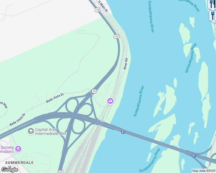 map of restaurants, bars, coffee shops, grocery stores, and more near 17 Anthony Drive in Marysville