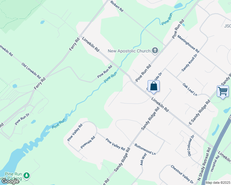 map of restaurants, bars, coffee shops, grocery stores, and more near 12 Hidden Lane in Doylestown
