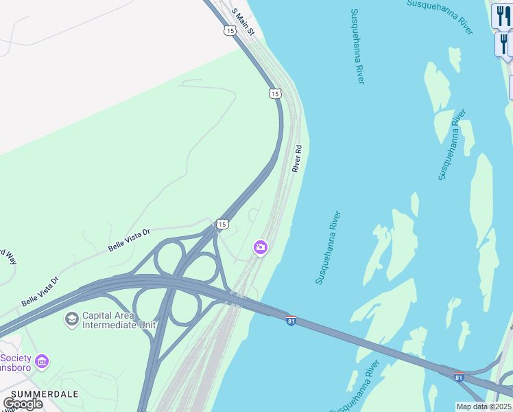 map of restaurants, bars, coffee shops, grocery stores, and more near 17 Anthony Drive in Marysville