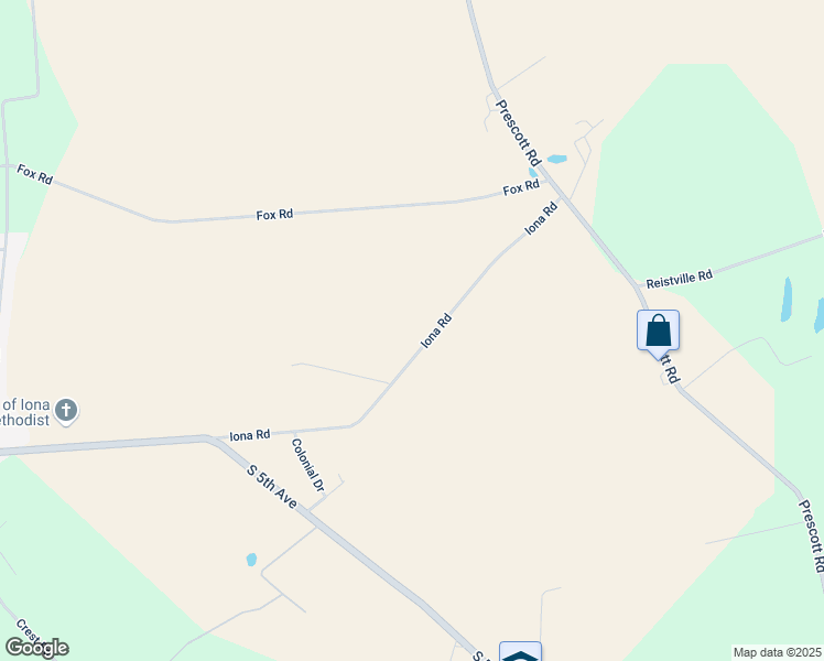 map of restaurants, bars, coffee shops, grocery stores, and more near 375 Iona Road in Lebanon