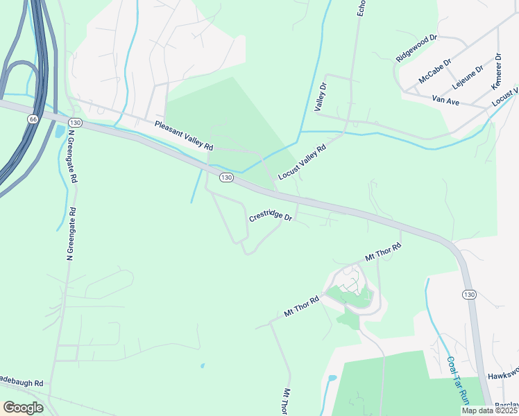 map of restaurants, bars, coffee shops, grocery stores, and more near 410 Crestridge Drive in Greensburg