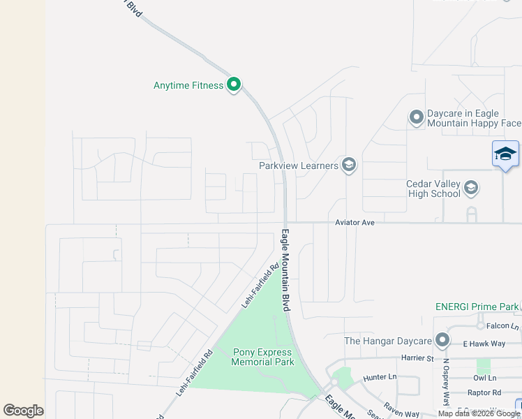 map of restaurants, bars, coffee shops, grocery stores, and more near 5084 Espalier Drive in Eagle Mountain