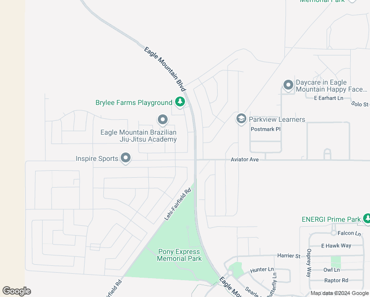 map of restaurants, bars, coffee shops, grocery stores, and more near 4946 N Mount Waas Drive in Eagle Mountain