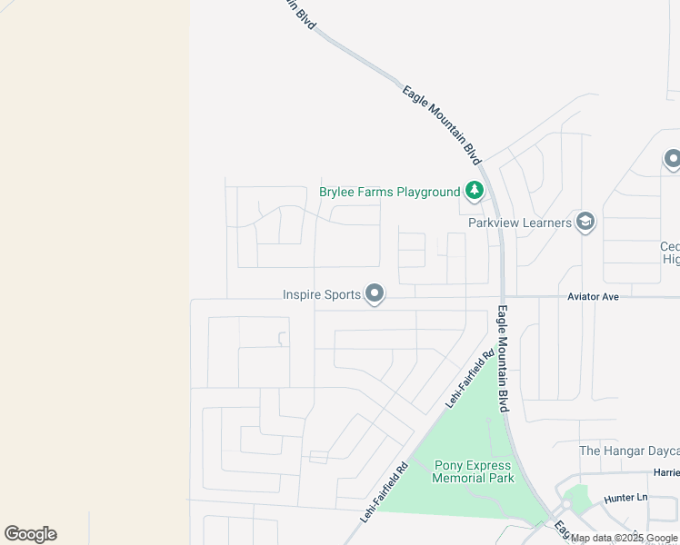 map of restaurants, bars, coffee shops, grocery stores, and more near 372 Clear Granite Way in Eagle Mountain
