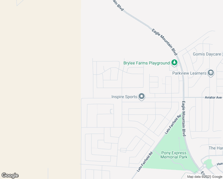 map of restaurants, bars, coffee shops, grocery stores, and more near 230 Clear Granite Way in Eagle Mountain