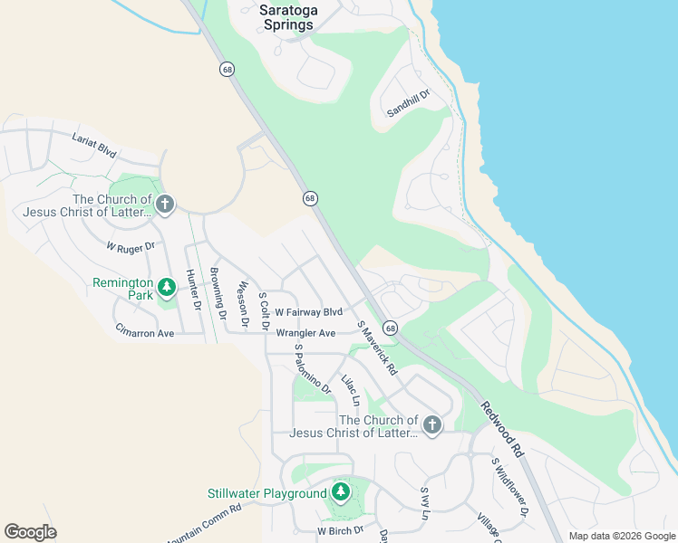 map of restaurants, bars, coffee shops, grocery stores, and more near 2220 South TalonsCove Drive in Saratoga Springs