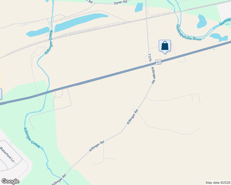 map of restaurants, bars, coffee shops, grocery stores, and more near 745 Killinger Road in Annville